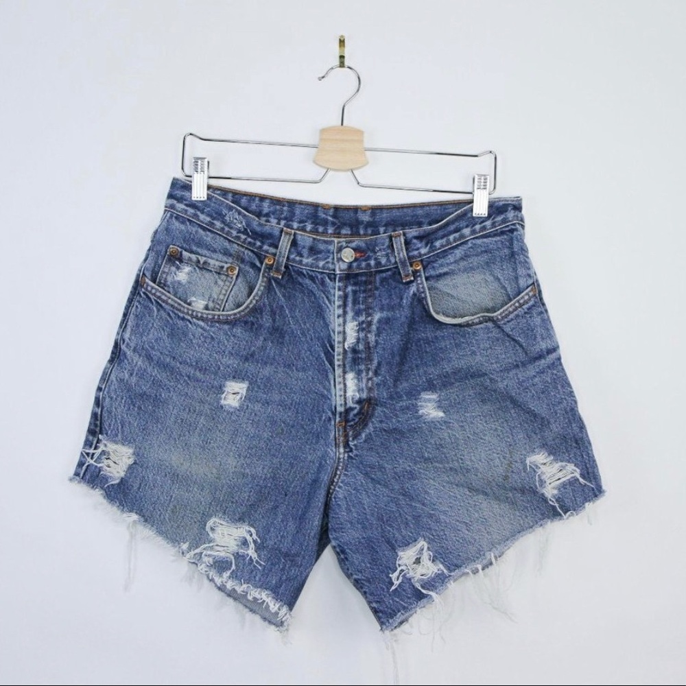 Vintage High Waisted Jean Shorts Lucky Brand 90s